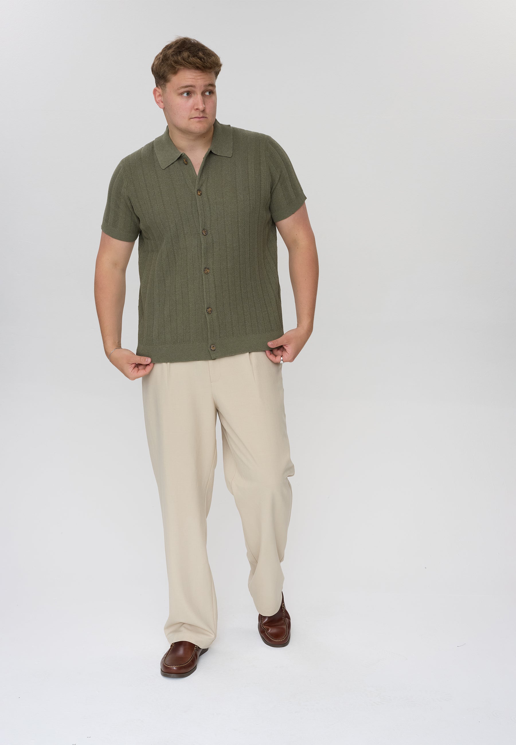 DXNMXRK. DXFalko Knitwear Olive green