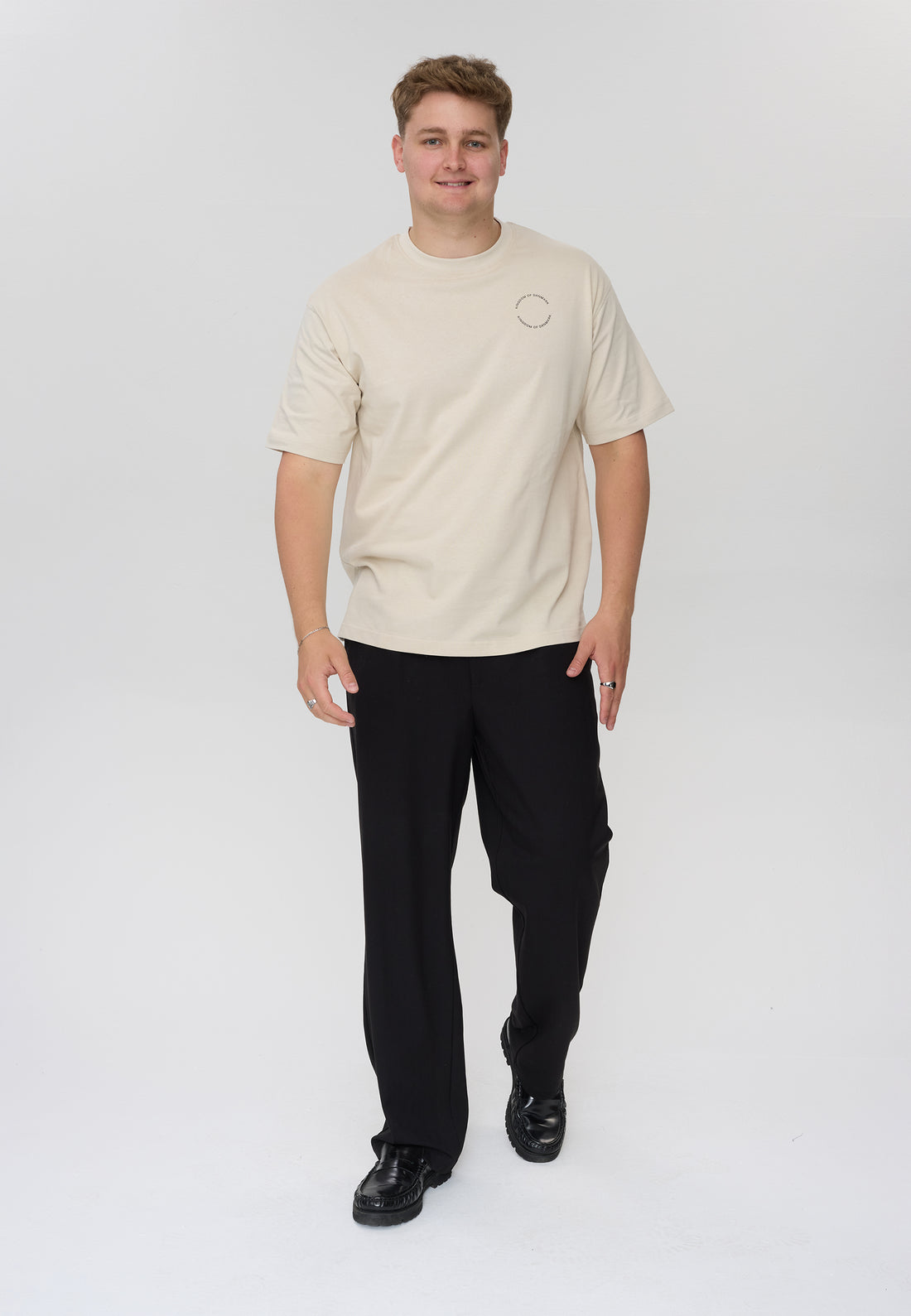 DXNMXRK. DXGabrian T-shirt Beige